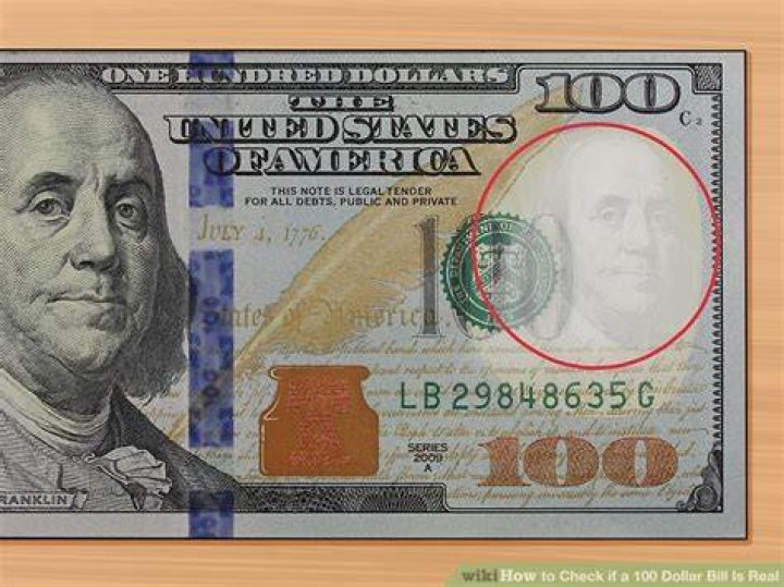 How can you tell if a 1980 100 dollar bill is real?