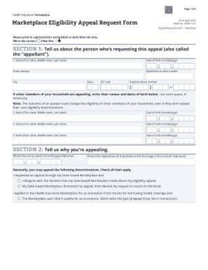 How do I appeal a marketplace eligibility determination?