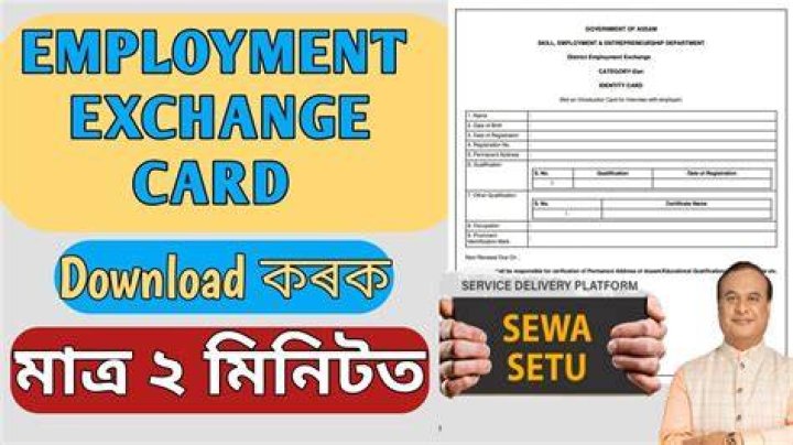 How do I apply for an employment exchange card online?