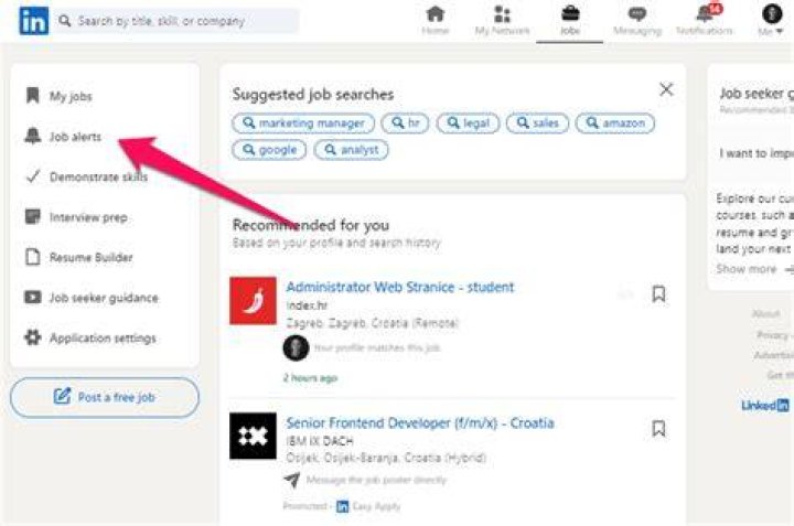 What is Job Alert in LinkedIn?