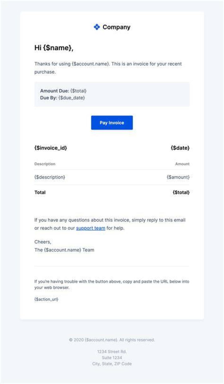 What is the invoice email?